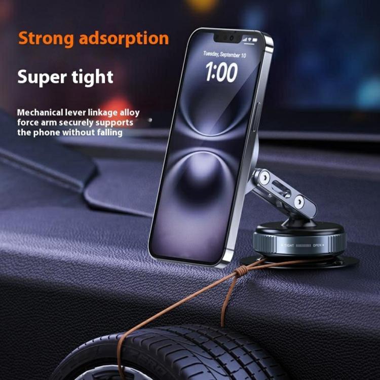 Soporte magnético para teléfono móvil con ventosa de vacío y rotación de 360 grados, plegable, para salpicadero de coche, X53
