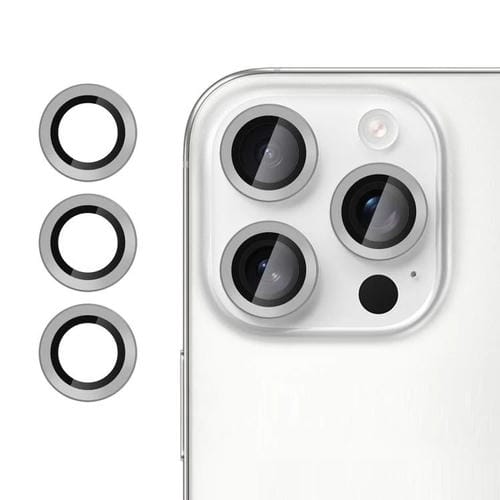 For iPhone 16 Pro Kalebol No Flicker Ultra-Thin Individual Camera Lens Tempered Glass Film(Graphite Gray)