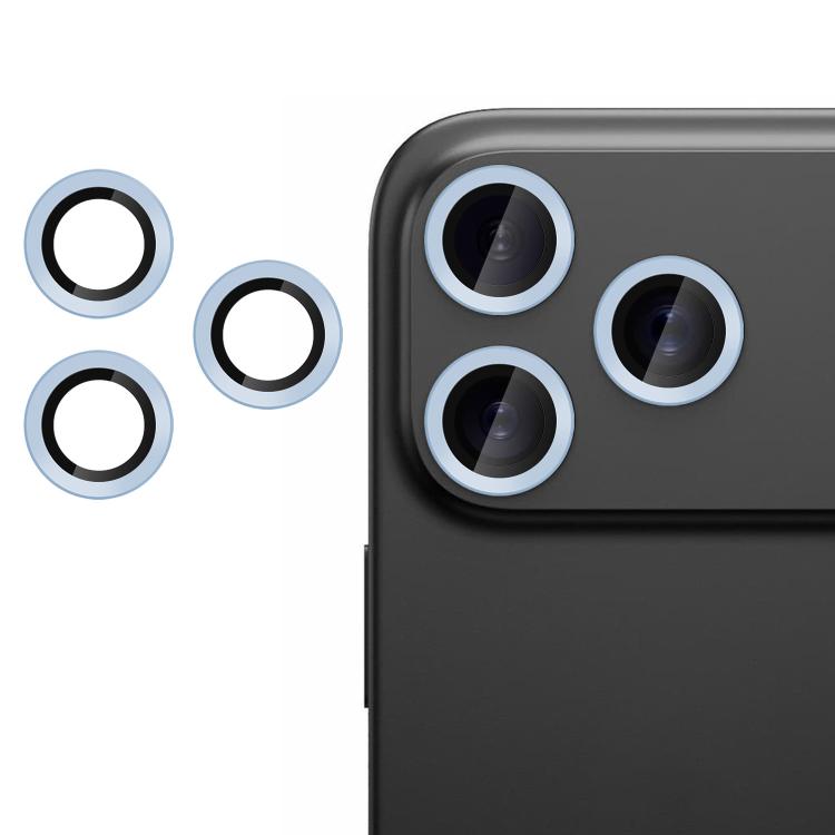 For iPhone 17 Pro Max Kalebol No Flicker Ultra-Thin Individual Camera Lens Tempered Glass Film(Distant Peak Blue)