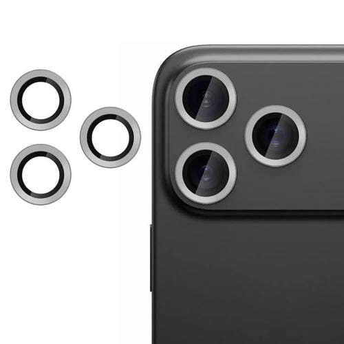 For iPhone 17 Pro Max Kalebol No Flicker Ultra-Thin Individual Camera Lens Tempered Glass Film(Graphite Gray)