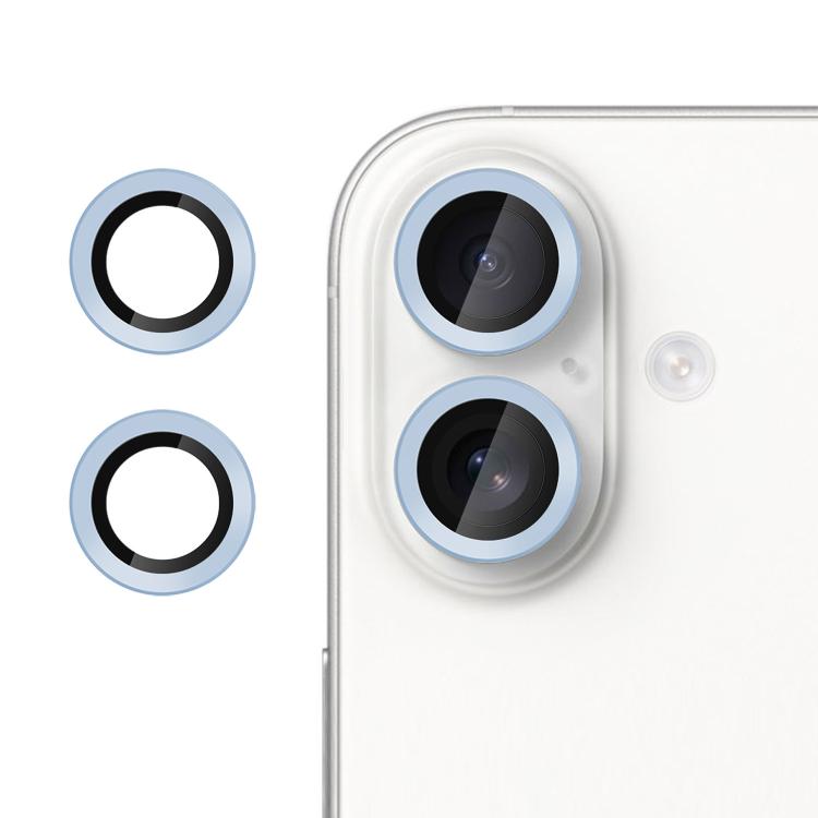 For iPhone 17 Kalebol No Flicker Ultra-Thin Individual Camera Lens Tempered Glass Film(Distant Peak Blue)