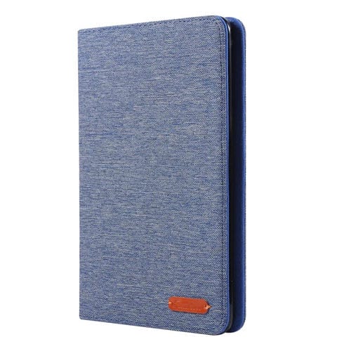 Funda para iPad Mini 4/3/2/1 Cuero Pu Tapa Horizontal Tela Teature Soporte Ranuras Tarjetas (Azul Profundo)