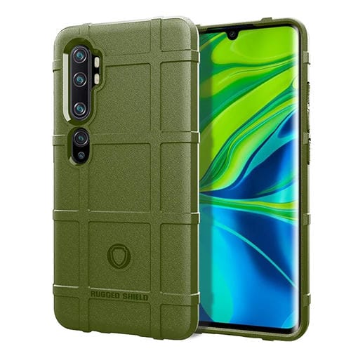 Para Xiaomi Mi Cc9Pro / Mi Note 10 Funda de TPU a Prueba de Golpes de Cobertura Total (Verde Militar)