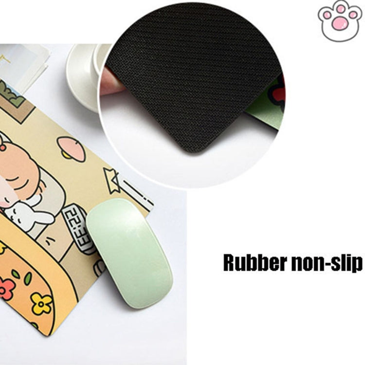 5 Pcs Mouse Pad Creativo Cartoon Coneja Chica para Laptop y Estudiante (Durmiendo)