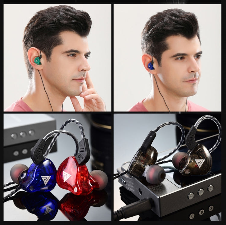Auriculares In-Ear Qkz Ak6 Cableado Subwoofer Deportivos (Transparent White) 2 Pcs