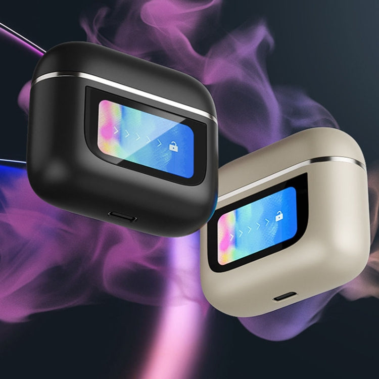 Auriculares Inalámbricos V8 Bluetooth Pantalla Color Inteligente ANC Táctil Reducción Ruido (Dorado)
