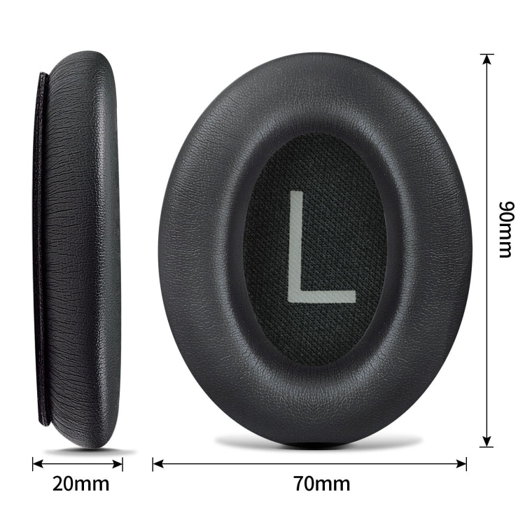 Orejeras de Cuero con Esponja para Auriculares Bose Qc45 (Blanco) (1 Par)
