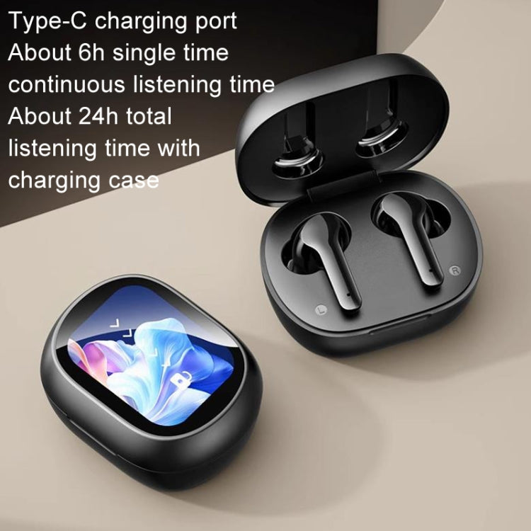 Auriculares Inalámbricos Bluetooth Pantalla Táctil Inteligente (Negro)