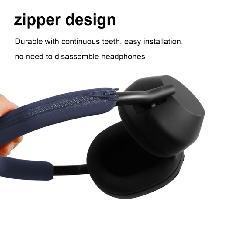 Auriculares Bluetooth Sony Wh-1000Xm5 + Diadema + Funda Protectora para Orejeras (3 en 1) (Negro)