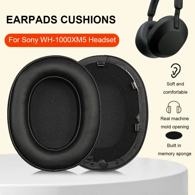 Accesorios para Auriculares Bluetooth Sony Wh-1000Xm5 + Diadema + Funda Protectora para Orejeras (3 En 1) (Blanco)