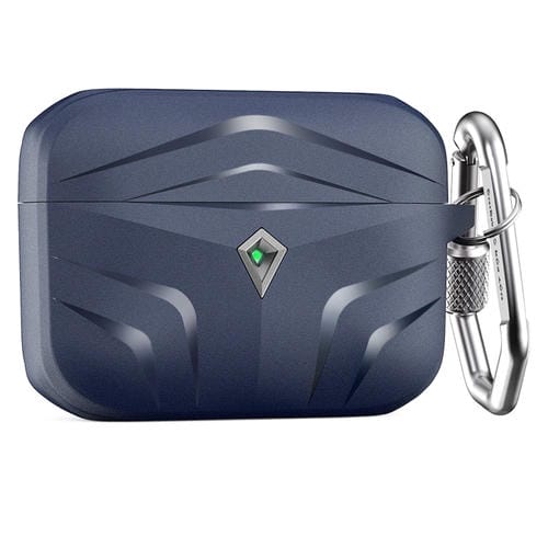 Estuche Protector Ahastyle PT140 Para Airpods Pro Contra Caídas De TPU Con Borde De Diamante (Azul)