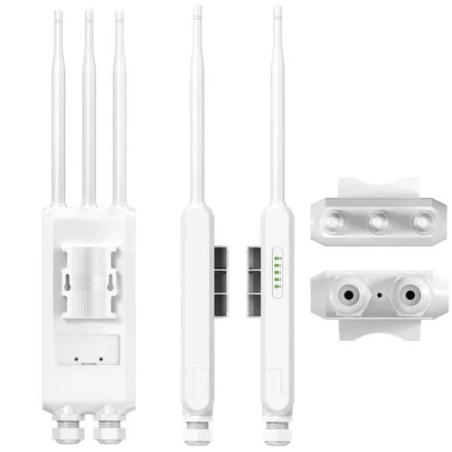 Amplificador de Señal Inalámbrico Gigabit Comfast CF-EW85 1300 Mbps 2,4G/5,8G Compatible CC/PoE Enchufe Australiano