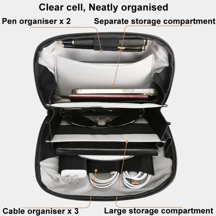 Bolsa de almacenamiento Bange Bg-6800 organizador de accesorios electrónicos para cables de datos (Gris)