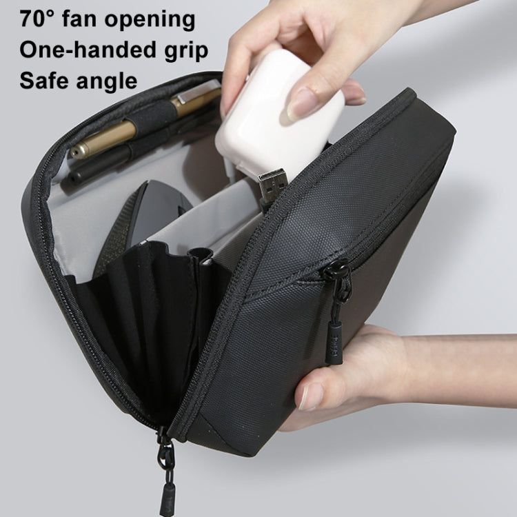 Bolsa de almacenamiento Bange Bg-6800 organizador de accesorios electrónicos para cables de datos (Gris)