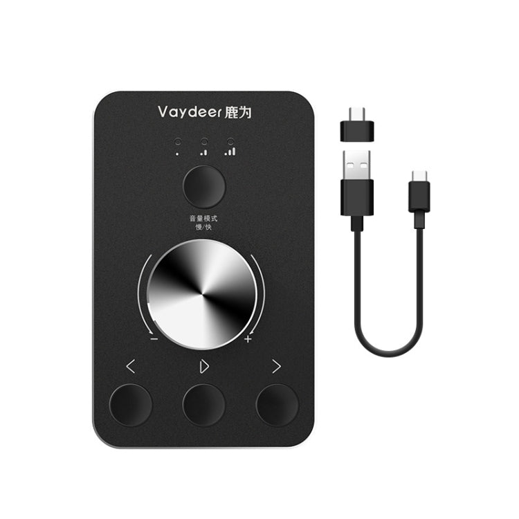 Controlador de Ajuste de Volumen USB Vaydeer Jp2011 Botón Giratorio Multimedia de Escritorio (Tipo C)