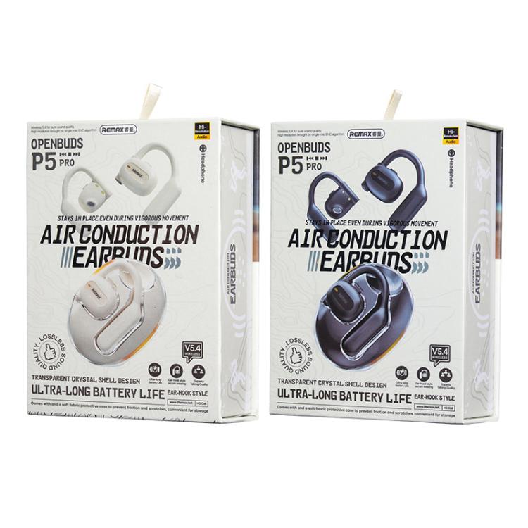 Auriculares Bluetooth Remax Openbuds P5 Pro Conducción Por Aire Colgantes Deportivos Reducción De Ruido (Blanco)