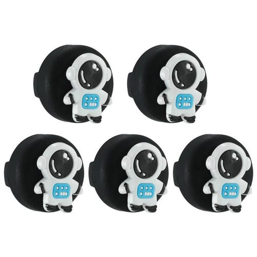 Funda Protectora de Silicona para AirTag con Localizador Fijo para Cordones de Zapatos Niños (Astronautas) 5 Piezas