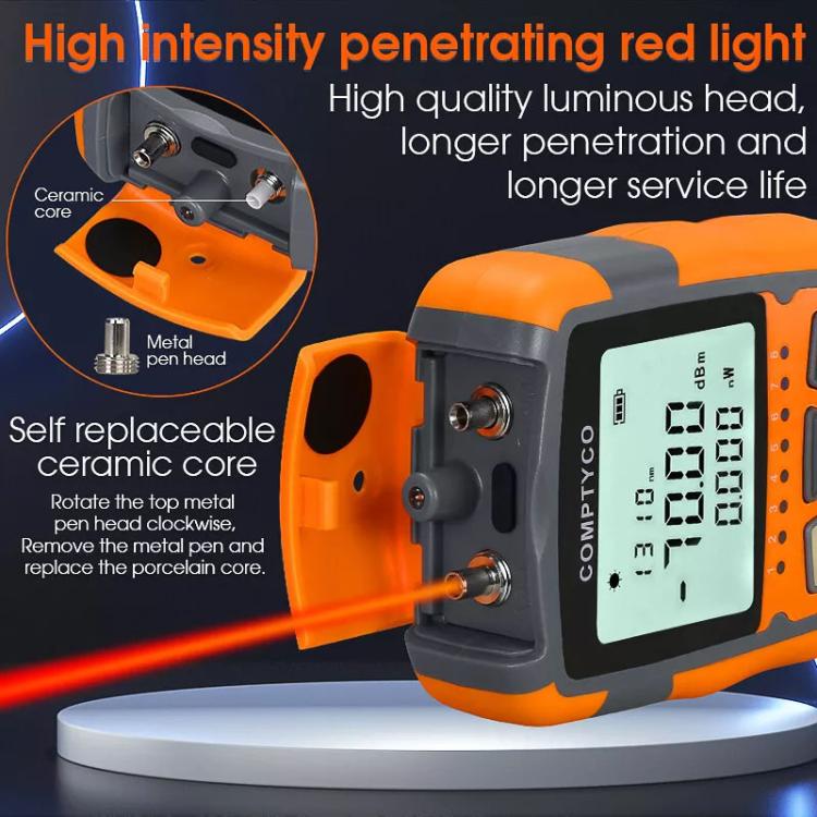 Mini Medidor de Potencia Óptica 4 en 1 Modelo M50 1 Mw Máquina Integrada de Luz Roja Equipo de Prueba Portátil