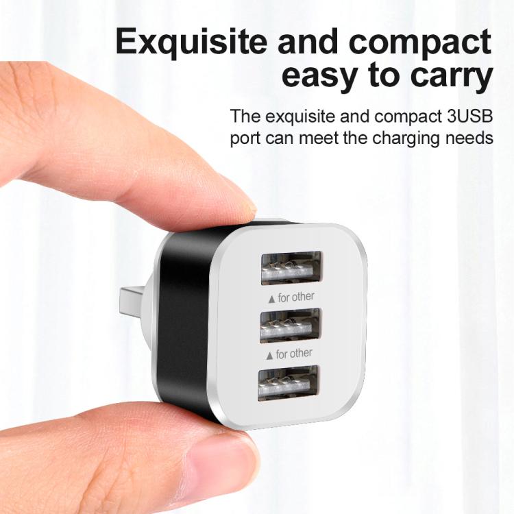 Expansor de 3 Puertos USB 2.0 Hub (Azul)
