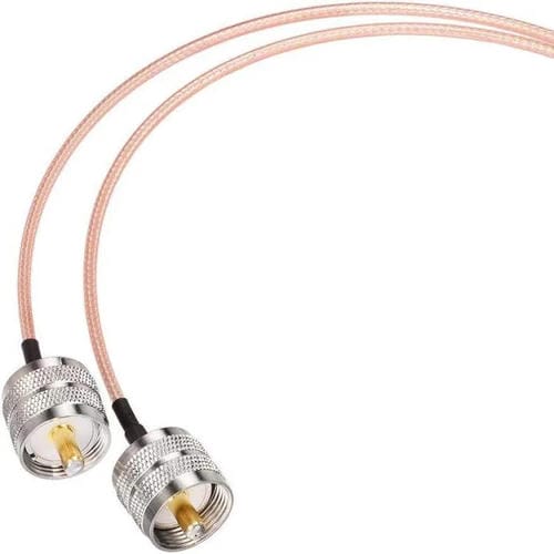 Cable Adaptador de 15 cm con Conector Hembra UHF a 2 Conectores Macho UHF 1 en 2 SO239 a PL259Y