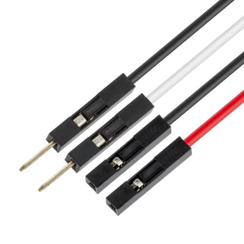 Cable Adaptador de Extensión de Prueba RF RG316 BNC Hembra a Doble Dupont Macho (1 m)