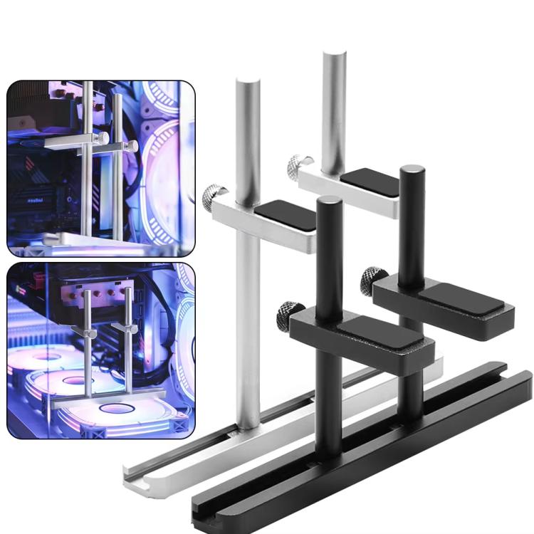 Soporte para Tarjeta Gráfica Finalcool de Aleación de Aluminio Ajustable para Ventilador de Chasis 8 cm (Negro)
