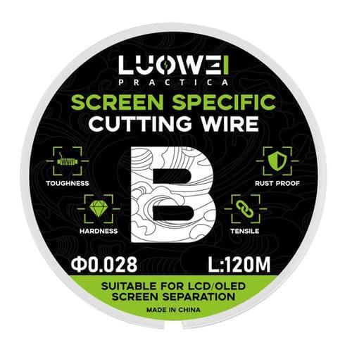 Separation Line LCD Screens Luowei 120 M Diamond Wire Cutting High Hardness Specification B 0.028mm