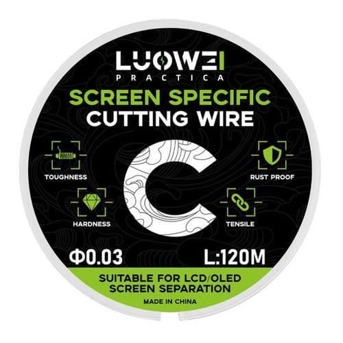 LCD Screen Separation Line Luowei Phones Cellphones 120 M Diamond Wire Cutting High Hardness C 0.03mm