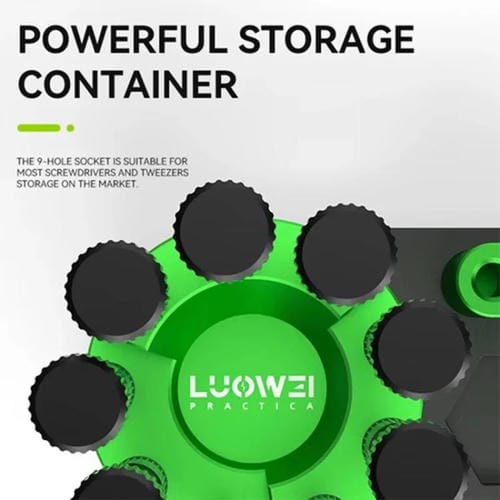 Organizzatore di strumenti Luowei LW-316 Riparazione di telefoni cellulari con supporto cacciavite rotante