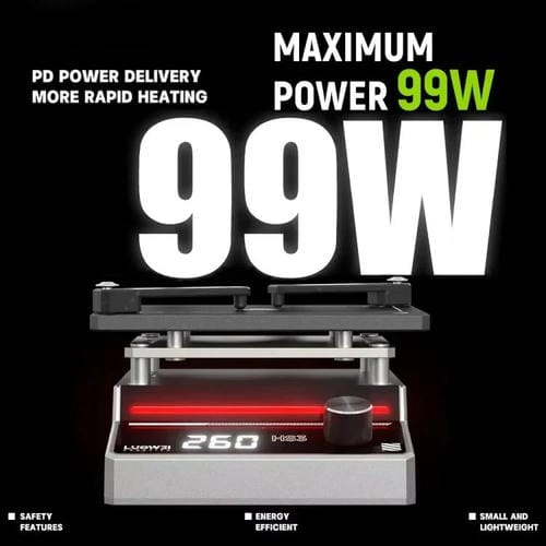 Universal Preheating Station Luowei HS3 Layer Lamination, Tinning and Degumming, EU Plug