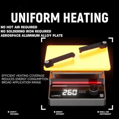 Universal Preheating Station Luowei HS3 Layer Lamination, Tinning and Degumming, EU Plug