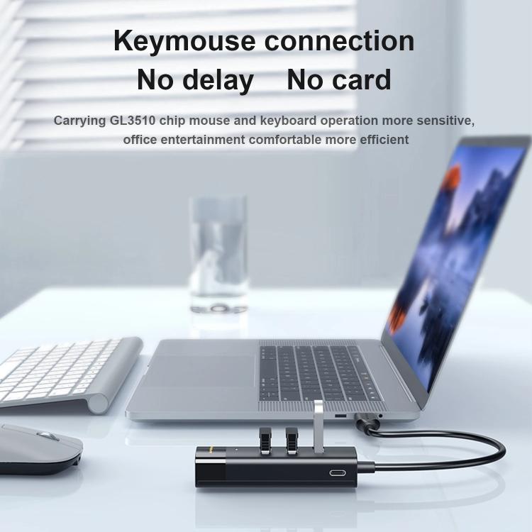 Estación de Acoplamiento Mindpure US022 con Concentrador USB de 4 Puertos USB 3.0 y Cable de 0,3 m
