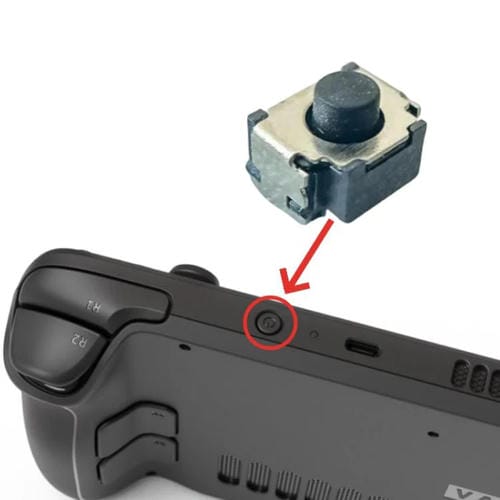 Teclas de Encendido y Apagado Steam Deck Microinterruptor de Encendido Pack de 10