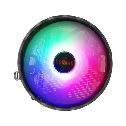 CPU Cooler Evesky 12cm RGB LED con Tubos de Cobre Duales y Ventilador Silencioso para Computadoras de Escritorio