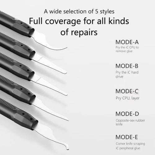 Set of 5 Maant M075 Blades Cell Phone Repair Lever Blade Cutting and Desoldering Base Plate Scraping