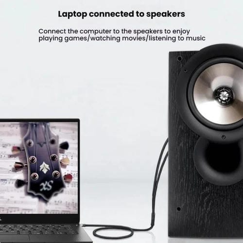 Cable de audio VEGGIEG 3,5 mm a 2 RCA para altavoces móvil y ordenador (8 m)