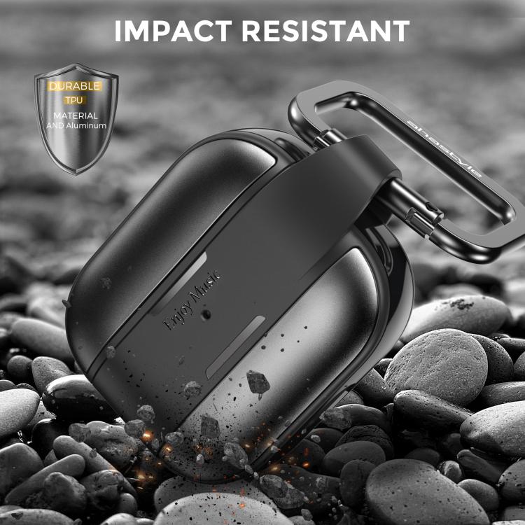 Funda protectora AhaStyle WG75-3 de TPU y aleación de aluminio resistente a arañazos para AirPods 3 (plateada)