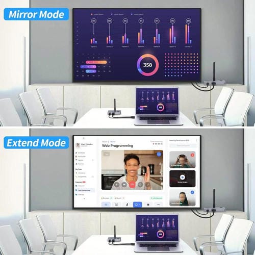 Extensor HDMI inalámbrico 2 en 1 4K 30 Hz 100 m transmisor y receptor punto a punto