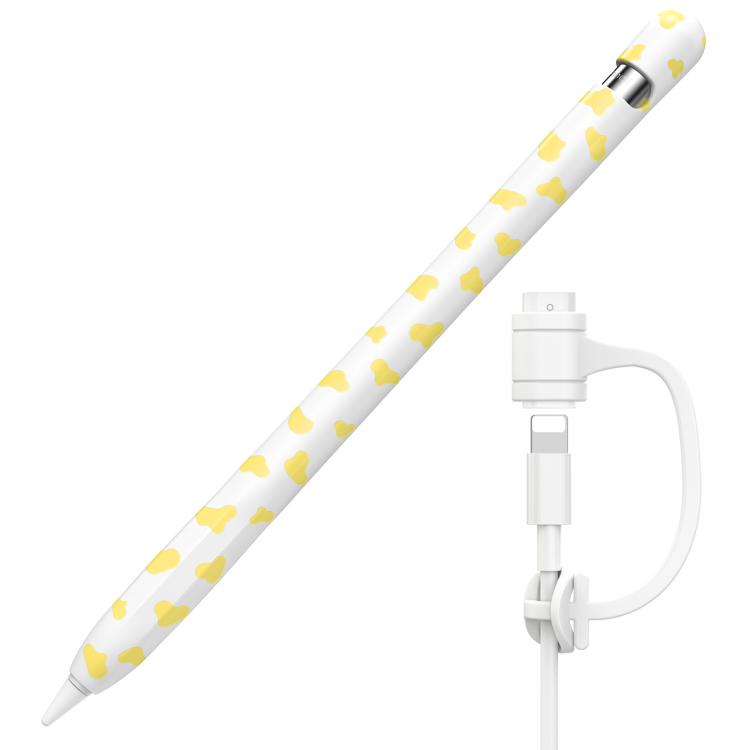 Funda protectora de silicona AhaStyle PT93CW para Apple Pencil 1 (amarilla)