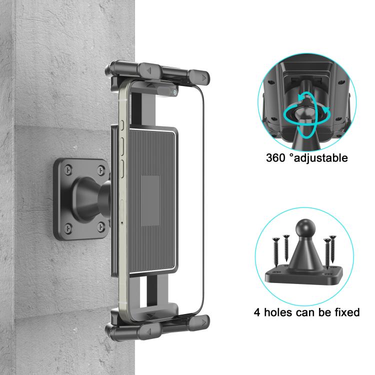 Soporte universal de pared para teléfono móvil y tableta (4,7-15 pulgadas)