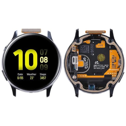 LCD-Bildschirm Digitalisierer Samsung Galaxy Watch Active 2 SM-R830 (Schwarz) Komplett