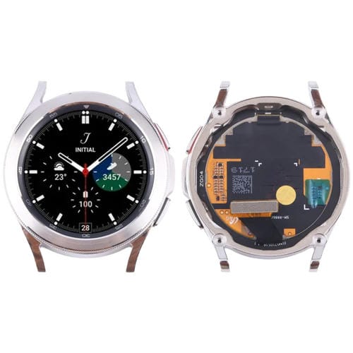 LCD-Bildschirm + Rahmen Samsung Galaxy Watch 4 Classic 42mm SM-R880/R885 (Silber)