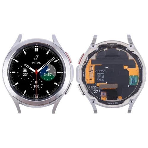 LCD-Bildschirm mit Rahmen Samsung Galaxy Watch 4 Classic 46mm SM-R890/R895 (Silber)