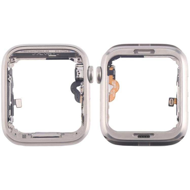 Estrutura Central de Aço Inoxidável Apple Watch Series 5 40mm LTE com Placa do Bisel, Coroa, Eixo Rotativo e Cabo Flexível