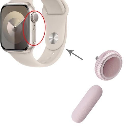 Kronenmutter- und Ein-/Aus-Taste-Set Apple Watch Series 9 (GPS) (Rosa)
