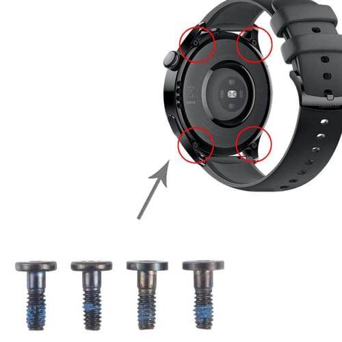 Set of 4 screws for the Back Cover of the Huawei Watch 3 / 3 Pro