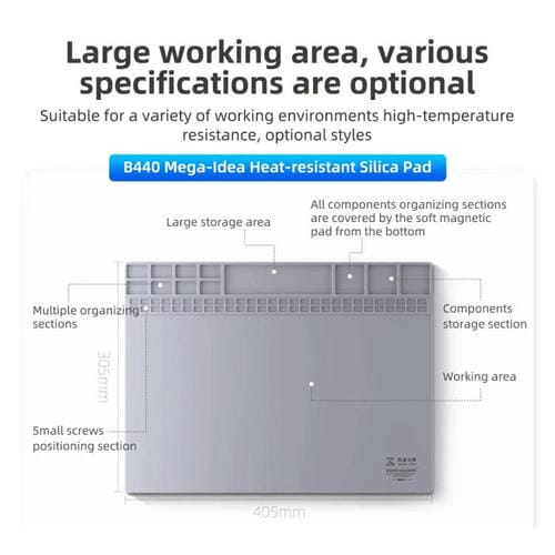 Coussin chauffant en silicone Mega-Idea B440