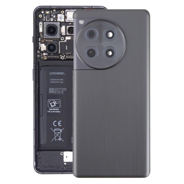 Gehäuse Rückdeckel mit Objektivabdeckung Kamera OnePlus 12R (Schwarz)