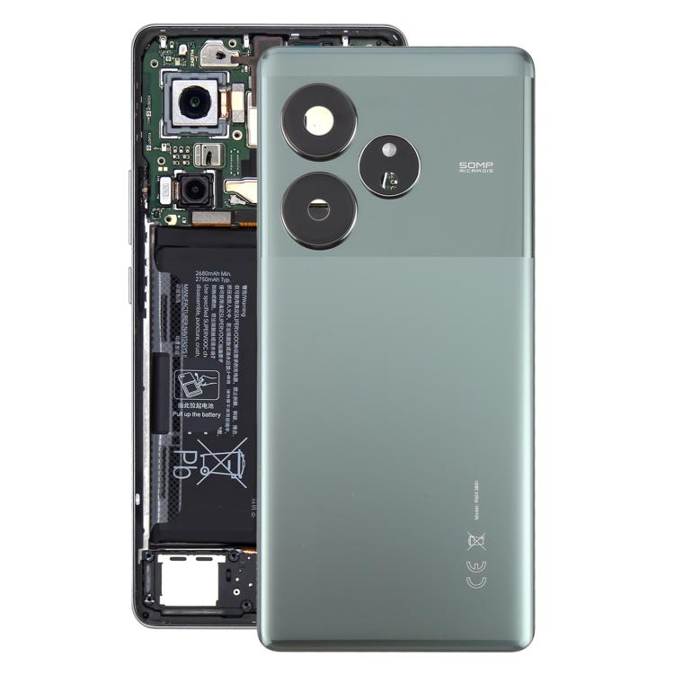 Carcasa Trasera con Tapa Lente Cámara para Realme GT 6 Global (Verde) - MOVILSTORE