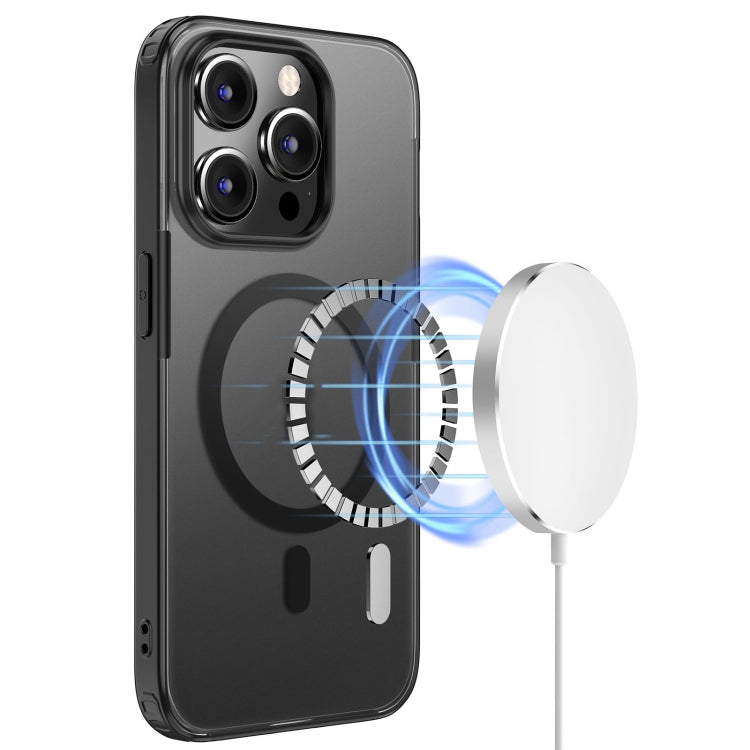 Para iPhone 15 Armor Magsafe Funda Magnética para Teléfono (Negro) - MOVILSTORE